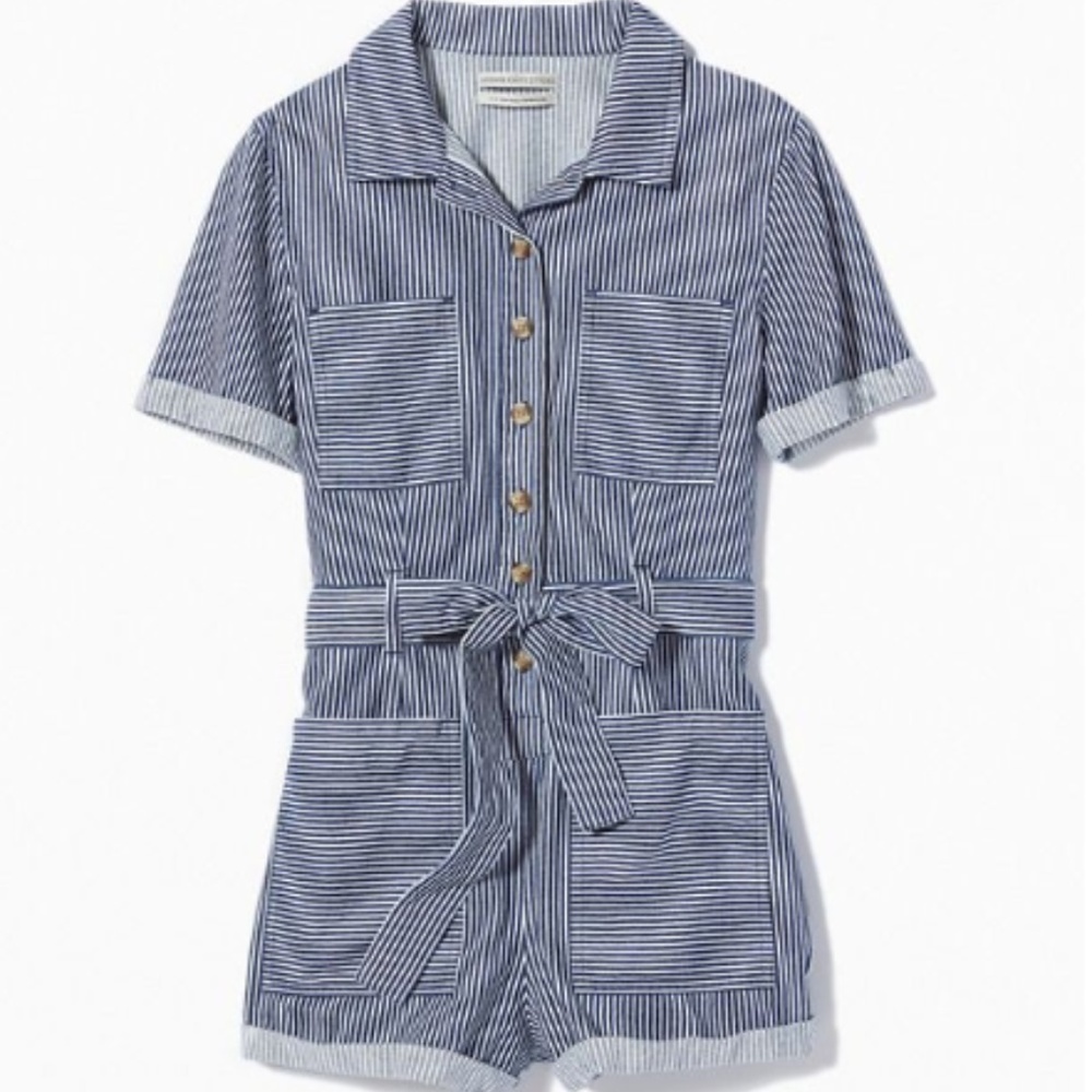Urban Outfitters Carmen Belted Button-Front Romper